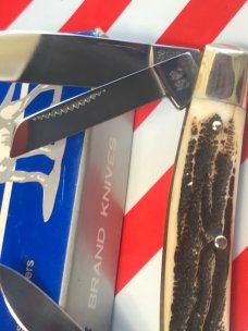 Vintage Early HAND MADE Bulldog 4 Blade Congress Kentucky Thorobred Horse Theme Knife +Derby Shield Vintage Early HAND MADE Bulldog 4 Blade Congress Kentucky Thorobred Horse Theme Knife +Derby Shield