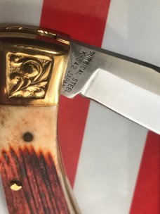 Parker (Japan) IMAI K-542 Lockback Pocket/Hunting Knife w/ a Bald Eagle Blade Etching - NOS Parker (Japan) IMAI K-542 Lockback Pocket/Hunting Knife w/ a Bald Eagle Blade Etching - NOS