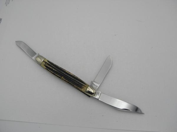 Queen Cutlery Queen Stainless, 4" stockman #9, Winterbottom bone handles, Queen Cutlery Queen Stainless, 4" stockman #9, Winterbottom bone handles,