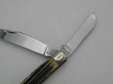 Queen Cutlery Queen Stainless, 4" stockman #9, Winterbottom bone handles, Queen Cutlery Queen Stainless, 4" stockman #9, Winterbottom bone handles,