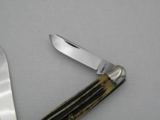 Queen Cutlery Queen Stainless, 4" stockman #9, Winterbottom bone handles, Queen Cutlery Queen Stainless, 4" stockman #9, Winterbottom bone handles,