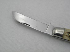 Queen Cutlery Queen Stainless, 4" stockman #9, Winterbottom bone handles, Queen Cutlery Queen Stainless, 4" stockman #9, Winterbottom bone handles,