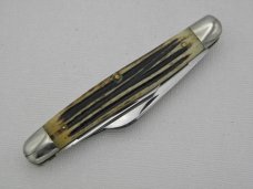 Queen Cutlery Queen Stainless, 4" stockman #9, Winterbottom bone handles, Queen Cutlery Queen Stainless, 4" stockman #9, Winterbottom bone handles,
