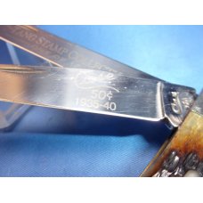 Case XX 6254 SS Jigged Bone Trapper 50 Cent Tang Stamp Collection