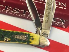 Case xx 2002 Peanut Knife (MDL# 6220 SS) with Lemon Lime Bone Handles -NOS in Orig Box Case xx 2002 Peanut Knife (MDL# 6220 SS) with Lemon Lime Bone Handles -NOS in Orig Box