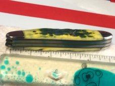 Case xx 2002 Peanut Knife (MDL# 6220 SS) with Lemon Lime Bone Handles -NOS in Orig Box Case xx 2002 Peanut Knife (MDL# 6220 SS) with Lemon Lime Bone Handles -NOS in Orig Box
