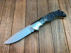 Henckels (Made by Boker) Deep Green Pick Bone Jigged Lockback 4” Closed OAL