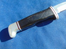 Vintage Buck USA 105 Fixed Blade Knife  W/ Original Buck Sheath.  Tang Stamp 1972-86.  Very Sharp!!!
