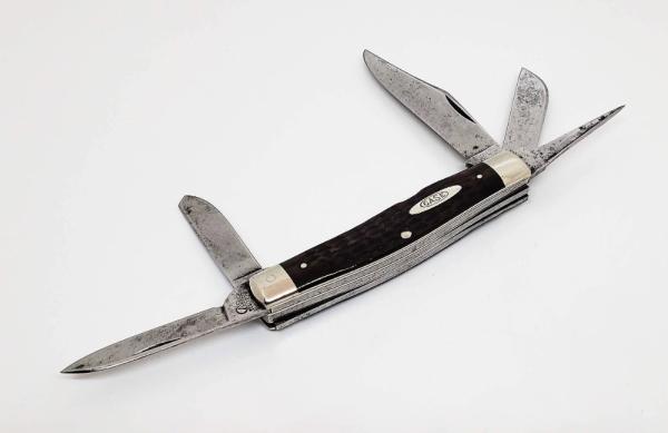 CASE TESTED XX (1920-40)  6592 Greenbone   5 Blade Stockman Knife ULTRA RARE 