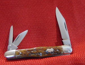 VINTAGE USED OLD E.C. SIMMONS KEEN KUTTER ST. LOUIS  WHITTER #  8316 KNIFE  BONE 1870/1940