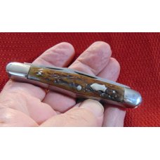 VINTAGE USED OLD E.C. SIMMONS KEEN KUTTER ST. LOUIS WHITTER # 8316 KNIFE BONE 1870/1940 VINTAGE USED OLD E.C. SIMMONS KEEN KUTTER ST. LOUIS WHITTER # 8316 KNIFE BONE 1870/1940