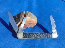 Vintage 3 Blade ULSTER USA Stockman Pocket Knife Jigged Handles. Vintage 3 Blade ULSTER USA Stockman Pocket Knife Jigged Handles.
