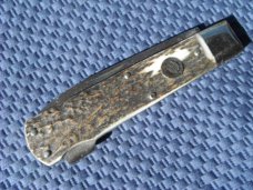WEIDMANNSHEIL SOLINGEN GERMANY 1970-85 --LOCK BACK. Beautiful Stag Scales! WEIDMANNSHEIL SOLINGEN GERMANY 1970-85 --LOCK BACK. Beautiful Stag Scales!
