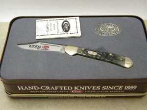 Case XX USA 1988 Swap Meet Bone 61749L SS Mini Copperlock Knife - NIB