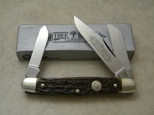 Boker Tree Brand Solingen, Germany 8573 Bone Stockman Knife in Box