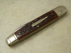 Winchester Trademark USA 1992 Burnt Orange Bone 39101 Cartridge Series Whittler Knife in Box Winchester Trademark USA 1992 Burnt Orange Bone 39101 Cartridge Series Whittler Knife in Box