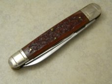 Winchester Trademark USA 1992 Burnt Orange Bone 39101 Cartridge Series Whittler Knife in Box Winchester Trademark USA 1992 Burnt Orange Bone 39101 Cartridge Series Whittler Knife in Box