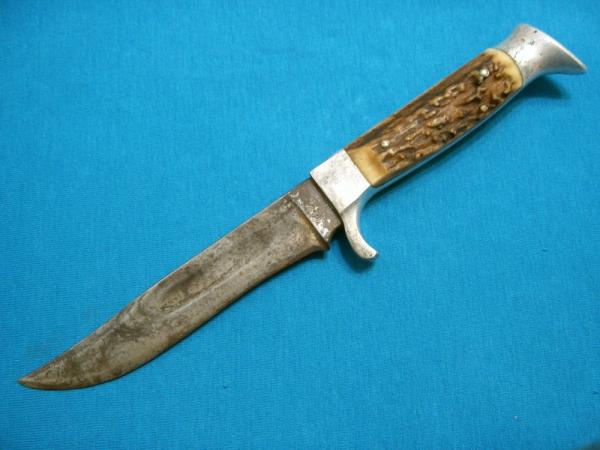 VINTAGE AMERICAN KNIFE CO GERMANY SABRE SOLINGEN 142 FIXED BLADE HUNTING SKINNING KNIVES OLD