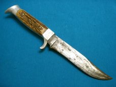 VINTAGE AMERICAN KNIFE CO GERMANY SABRE SOLINGEN 142 FIXED BLADE HUNTING SKINNING KNIVES OLD