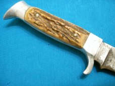 VINTAGE AMERICAN KNIFE CO GERMANY SABRE SOLINGEN 142 FIXED BLADE HUNTING SKINNING KNIVES OLD