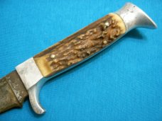 VINTAGE AMERICAN KNIFE CO GERMANY SABRE SOLINGEN 142 FIXED BLADE HUNTING SKINNING KNIVES OLD
