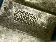 VINTAGE AMERICAN KNIFE CO GERMANY SABRE SOLINGEN 142 FIXED BLADE HUNTING SKINNING KNIVES OLD