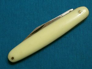 VINTAGE SINGLE BLADE FOLDING POCKET HUNTING SKINNING FISHING SURVIVAL PEN JACK KNIFE KNIVES OLD