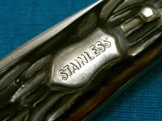VINTAGE SUPER RAZOR BLADE STAINLESS IMPERIAL PROV USA STOCKMAN FOLDING POCKET KNIFE KNIVES OLD VINTAGE SUPER RAZOR BLADE STAINLESS IMPERIAL PROV USA STOCKMAN FOLDING POCKET KNIFE KNIVES OLD