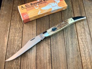 A.G. Russell Granddad’s Toothpick Stag 5” Closed OAL