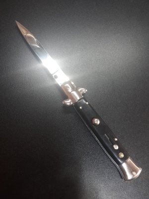 9" Black Stiletto milano 