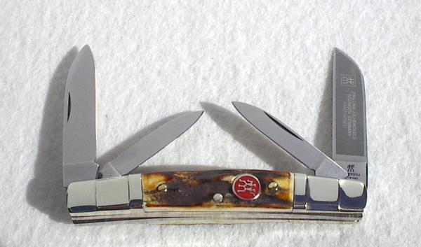 ZWILLING J.A. HENCKELS GENUINE STAG CONGRESS NICKEL SILVER STEPPED BOLSTERS SOLINGEN GERMANY - MINT ZWILLING J.A. HENCKELS GENUINE STAG CONGRESS NICKEL SILVER STEPPED BOLSTERS SOLINGEN GERMANY - MINT
