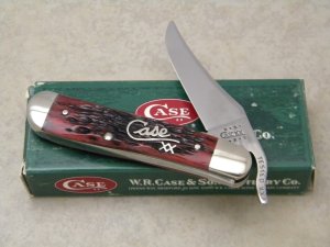 Case XX USA 2001 Cranberry Bone 61953L SS Russlock Knife NIB