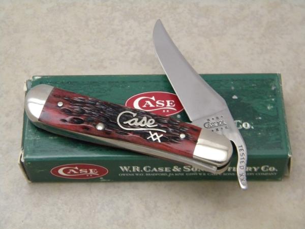 Case XX USA 2001 Cranberry Bone 61953L SS Russlock Knife NIB Case XX USA 2001 Cranberry Bone 61953L SS Russlock Knife NIB