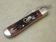 Case XX USA 2001 Cranberry Bone 61953L SS Russlock Knife NIB Case XX USA 2001 Cranberry Bone 61953L SS Russlock Knife NIB