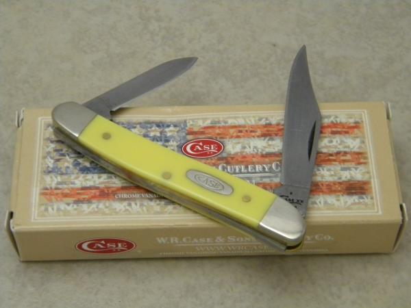 Case XX USA 2018 Yellow 32087 CV Serpentine Pen Knife NIB Case XX USA 2018 Yellow 32087 CV Serpentine Pen Knife NIB