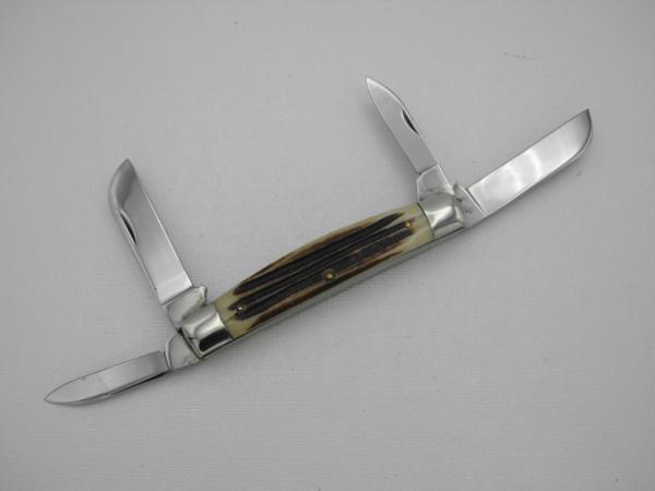 Queen Cutlery Co. #32 Congress in Winterbottom Bone: 4” closed; 1950, Big Q Queen Cutlery Co. #32 Congress in Winterbottom Bone: 4” closed; 1950, Big Q