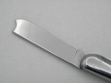 Queen Cutlery #25 Barlow Saw Cut Bone: 3 1/2” closed, 1958 - 1960, Q STEEL Queen Cutlery #25 Barlow Saw Cut Bone: 3 1/2” closed, 1958 - 1960, Q STEEL