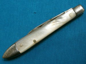 VINTAGE ANTIQUE KABAR KA-BAR UNION CUT CO OLEAN NY UCCO PEARL FOLDING POCKET QUILL KNIFE KNIVES OLD