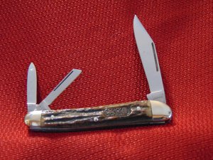 GUTMANN GERMANY WHITTLER KNIFE BLACK FOREST EXPLORER  STAG/ANTLER 1970'S