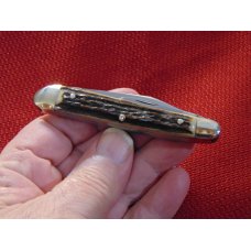 GUTMANN GERMANY WHITTLER KNIFE BLACK FOREST EXPLORER STAG/ANTLER 1970'S GUTMANN GERMANY WHITTLER KNIFE BLACK FOREST EXPLORER STAG/ANTLER 1970'S