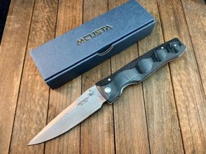 Mcusta Tactility Elite Black Linen Micarta VG-10 San Mai Blade 