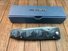Mcusta Tactility Elite Black Linen Micarta VG-10 San Mai Blade Mcusta Tactility Elite Black Linen Micarta VG-10 San Mai Blade