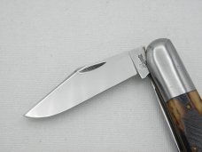 Queen Cutlery #22 Barlow: 3 1/2” closed, 1955- 1957, saw cut bone handles Queen Cutlery #22 Barlow: 3 1/2” closed, 1955- 1957, saw cut bone handles