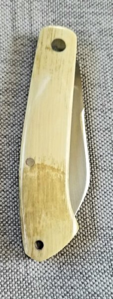 Bobby Toole Custom Mammoth Ivory Dino Knife, New, CPM-154 ,4"closed Bobby Toole Custom Mammoth Ivory Dino Knife, New, CPM-154 ,4"closed
