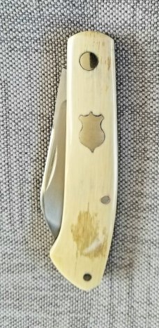 Bobby Toole Custom Mammoth Ivory Dino Knife, New, CPM-154 ,4"closed Bobby Toole Custom Mammoth Ivory Dino Knife, New, CPM-154 ,4"closed
