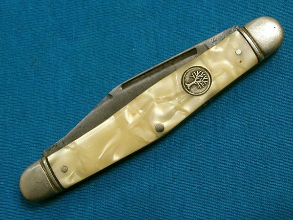 VINTAGE BOKER 3588 TREE BRAND SERPENTINE STOCKMAN JACK PEN FOLDING POCKET KNIFE KNIVES OLD