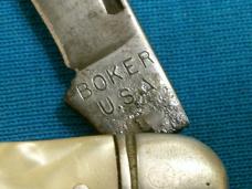 VINTAGE BOKER 3588 TREE BRAND SERPENTINE STOCKMAN JACK PEN FOLDING POCKET KNIFE KNIVES OLD
