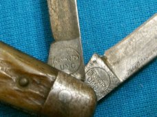 VINTAGE BONE REMINGTON UMC R2063 BAREHEAD SLEEVEBOARD JACK HUNTING FOLDING POCKET KNIFE KNIVES OLD