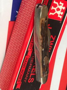 Vintage J A Henckels, "1731 - 1975 Our Best" 3 Blade Stockman w/ Great Antique Stag Handles! NOS Vintage J A Henckels, "1731 - 1975 Our Best" 3 Blade Stockman w/ Great Antique Stag Handles! NOS