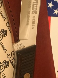 Queen Raw Hide Fixed Blade Hunter/Hunting Knife w Beautiful Fancy Designed Wood Handles -NOS & MINT Queen Raw Hide Fixed Blade Hunter/Hunting Knife w Beautiful Fancy Designed Wood Handles -NOS & MINT